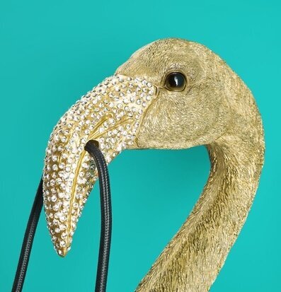 Vägglampa Flamingo Tiffany Guld från Werner Voss i guld