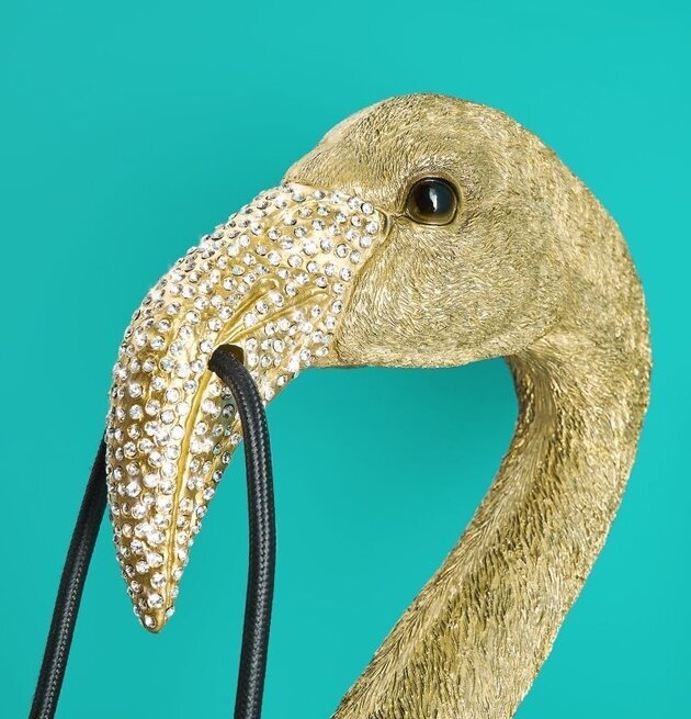 Vägglampa Flamingo Tiffany Guld från Werner Voss i guld