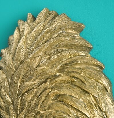 Vägglampa Flamingo Tiffany Guld från Werner Voss på turkos vägg