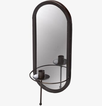 Spegel Meja Med Ljus Antiksvart från I AM Interior