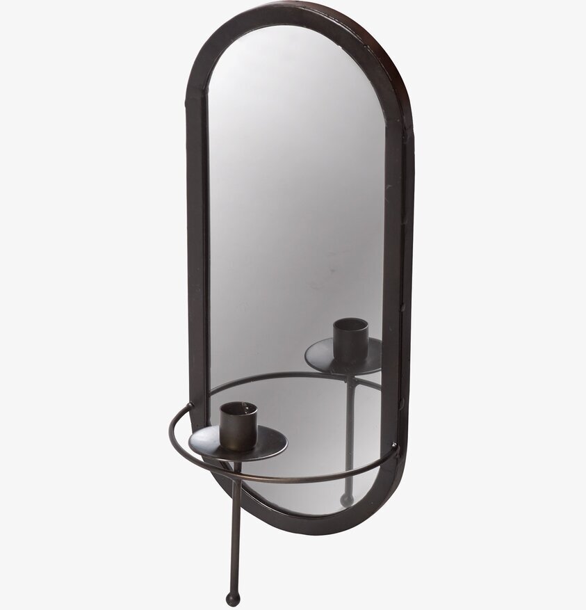 Spegel Meja Med Ljus Antiksvart från I AM Interior