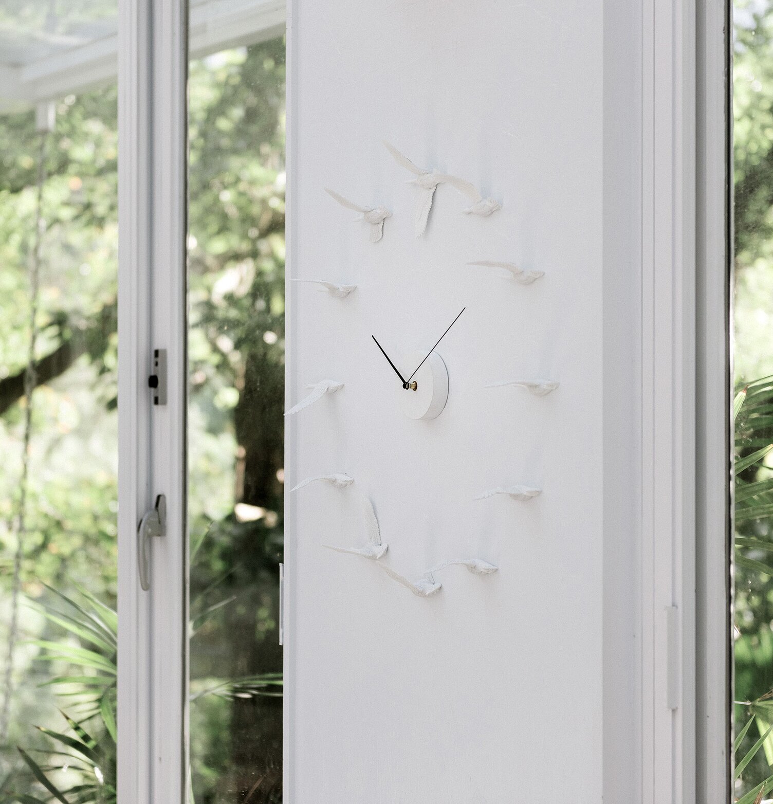 Väggklocka Migrantbird X Clock - Haoshi Design, tolv fåglar