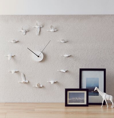 Väggklocka Migrantbird X Clock - Haoshi Design, fåglar