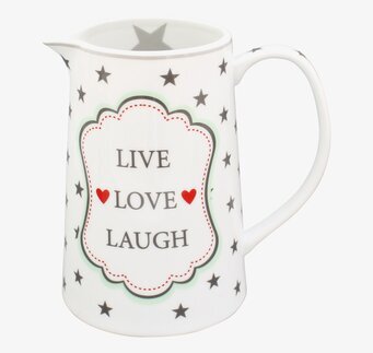 Kanna - Live, Love, Laugh från Krasilnikoff med stjärndekor