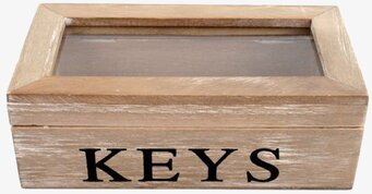Förvaringsbox Keys Liten från Interstil i rustikt trä