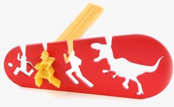 Spagettimått T-Rex från Propaganda i djärv röd färg