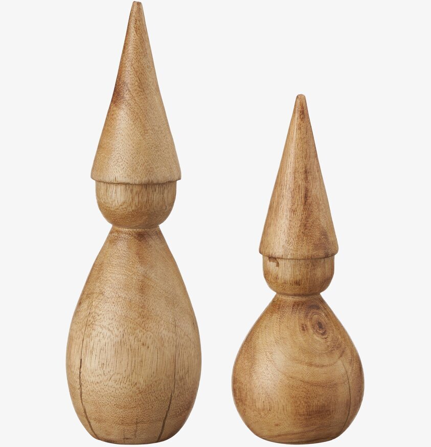 Tomte Tore Set/2 Natur från Wikholm Form mot vit bakgrund