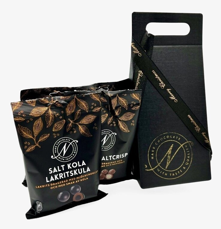 Julkassen från Narr Chocolate med lyxig lakrits och choklad