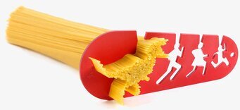 Spagettimått T-Rex från Propaganda i röd plast med urtag