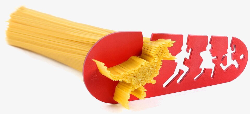 Spagettimått T-Rex från Propaganda i röd plast med urtag