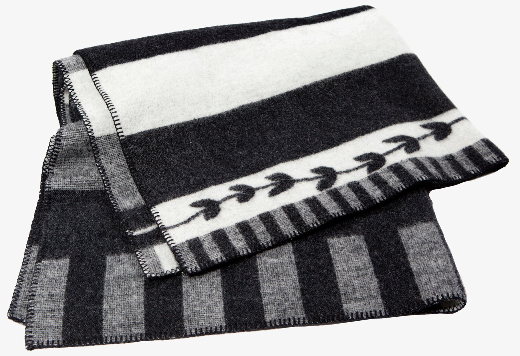 Pläd Slinga Svart/Grå från Ernst, elegant och mångsidig