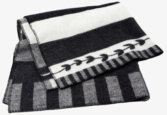 Pläd Slinga Svart/Grå från Ernst, elegant och mångsidig