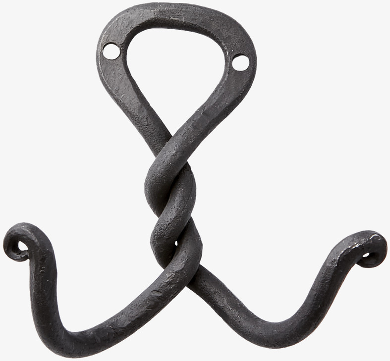 Krok Loke Svart från Affari med tvinnad design i svart järn