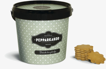 Pepparkakor Refill 500 g från Finsmakeriet i plastbehållare