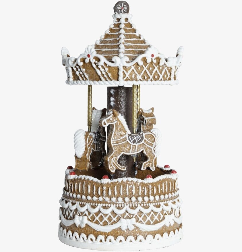 Speldosa Pepparkakskarusell från Silkflower, detaljrik