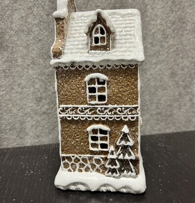 Pepparkakshus LED från Silkflower med detaljerad design