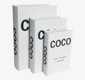 Bokförvaring Catwalk Set/3 Natur från varumärket Silkflower