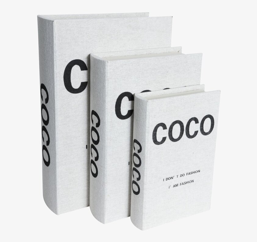 Bokförvaring Catwalk Set/3 Natur från varumärket Silkflower