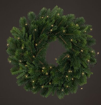 Ledslinga Varmvit 50 Ljus från A Lot Decoration i krans