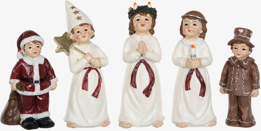 Luciatåg Mixset från A Lot Decoration med fem figurer