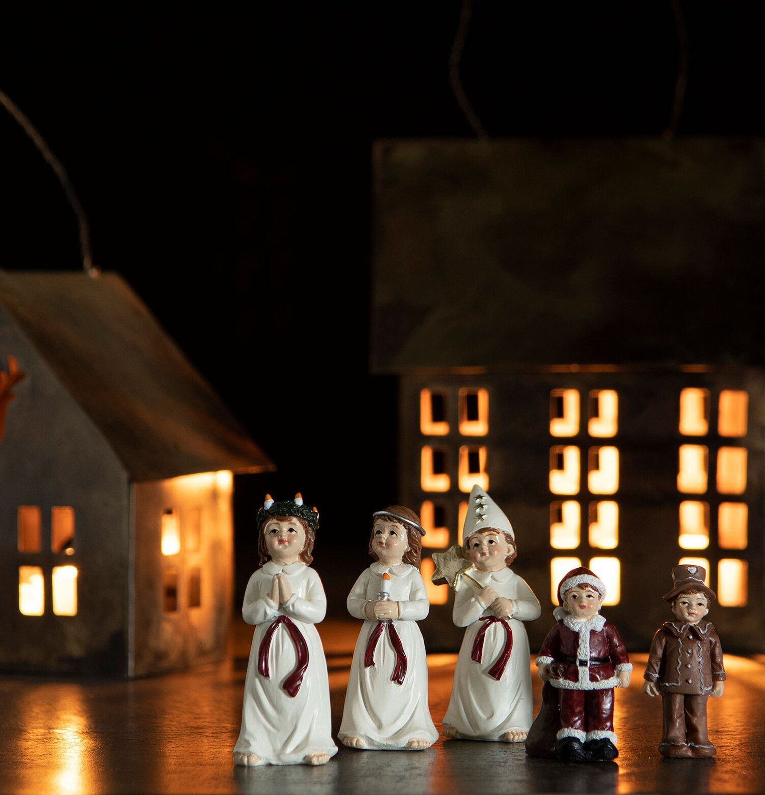 Luciatåg Mixset från A Lot Decoration med sex figurer