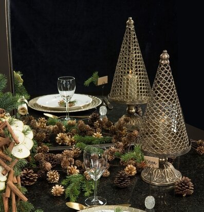 Granfat Set/2 Antik Guldbrun från A Lot Decoration på dukning