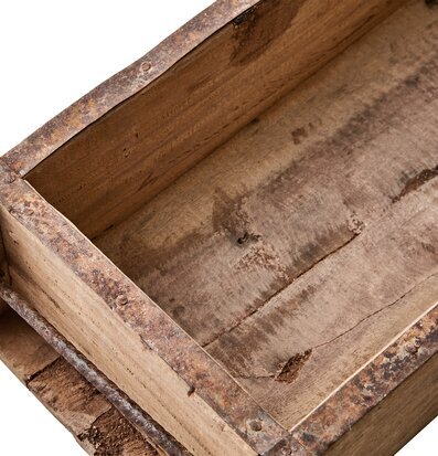 Tegelstensform - Trälåda från Affari med rustik design
