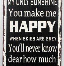 Tavla Sunshine från Interstil med vintage-look och textur