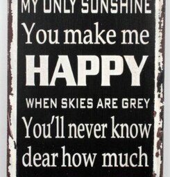 Tavla Sunshine från Interstil med vintage-look och textur