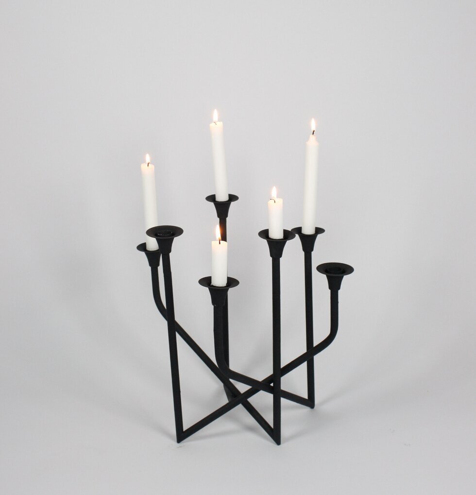 Ljusstake Edgar Smide Liten från Olsson & Jensen, svart