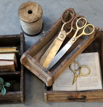 Murstensform Grimaud Chic Antique Förvaringslådor och korgar Boxar Förvaringsboxar Porslinsboxar Trälådor Smyckesboxar i porslin Förvaringsbrickor Murstensformar