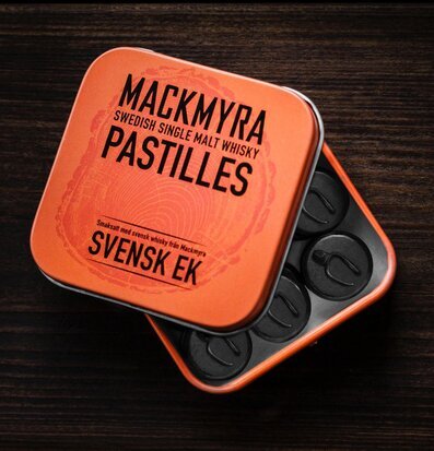 Mackmyra Pastiller Svensk Ek från Brand Of Gefle i metallburk