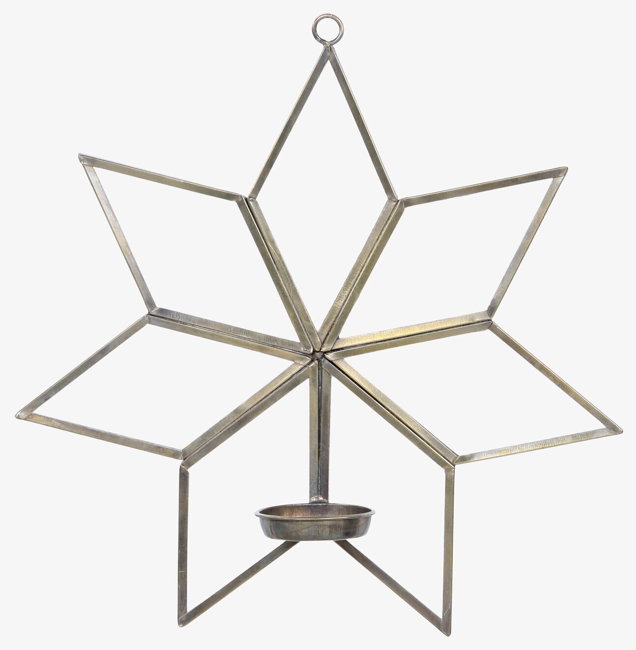 Väggljusstake Stjärna Antik Mässing från Chic Antique