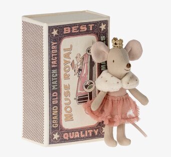 Princess Mouse Little Sister - Maileg, en detaljrik musfigur