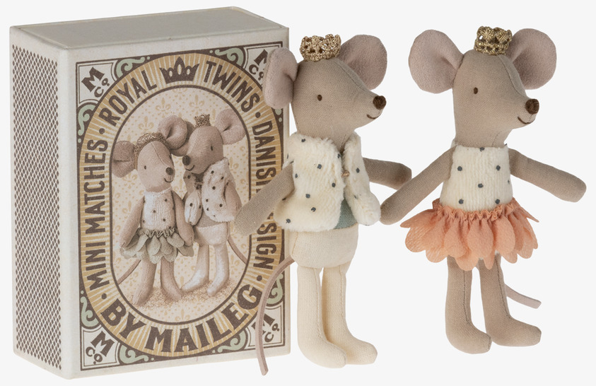 Royal Twins Mice, Little Sister and Little Brother - Maileg