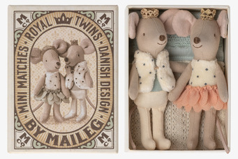 Royal Twins Mice, Little Sister and Little Brother - Maileg