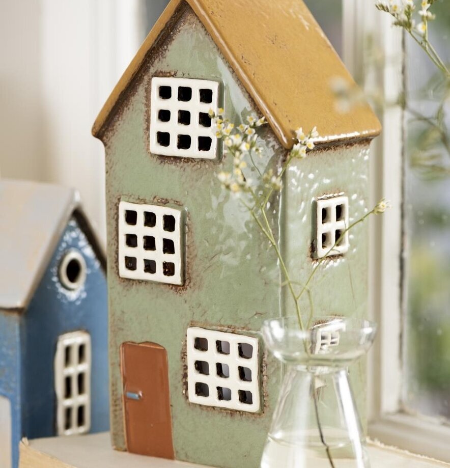 Ljuslykta Nyhavn Grön från IB Laursen på böcker med blommor