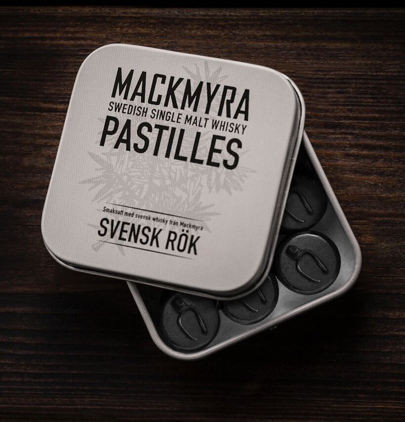 Mackmyra Pastiller Svensk Rök från Brand Of Gefle i ask