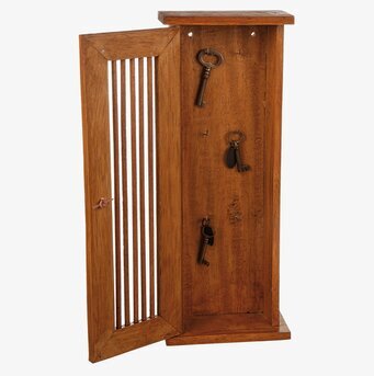 Bild: Stilrent nyckelskåp i trä med elegant design