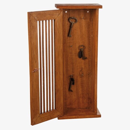 Nyckelskåp Trä Brun från Different Design med tre nycklar