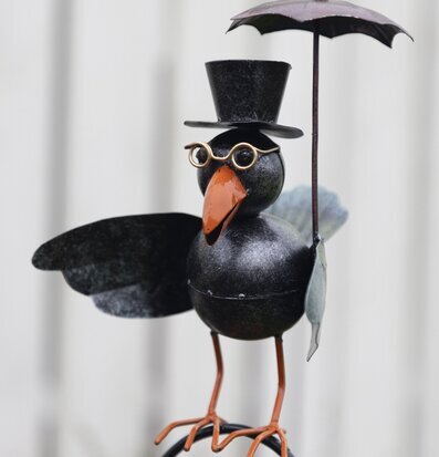 Regnmätare Fågel Plåt Inkl Mätarglas från Different Design