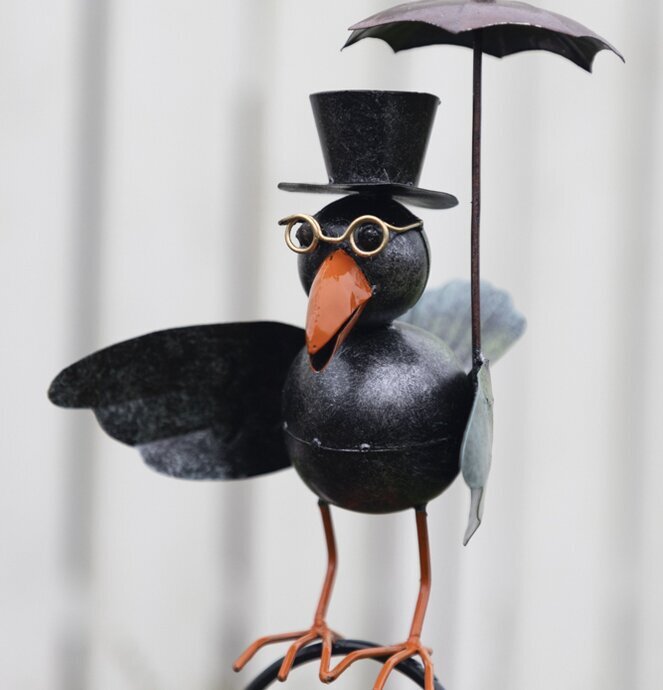 Regnmätare Fågel Plåt Inkl Mätarglas från Different Design