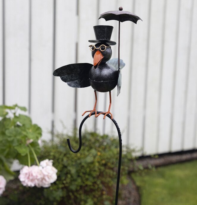 Regnmätare Fågel Plåt Inkl Mätarglas från Different Design