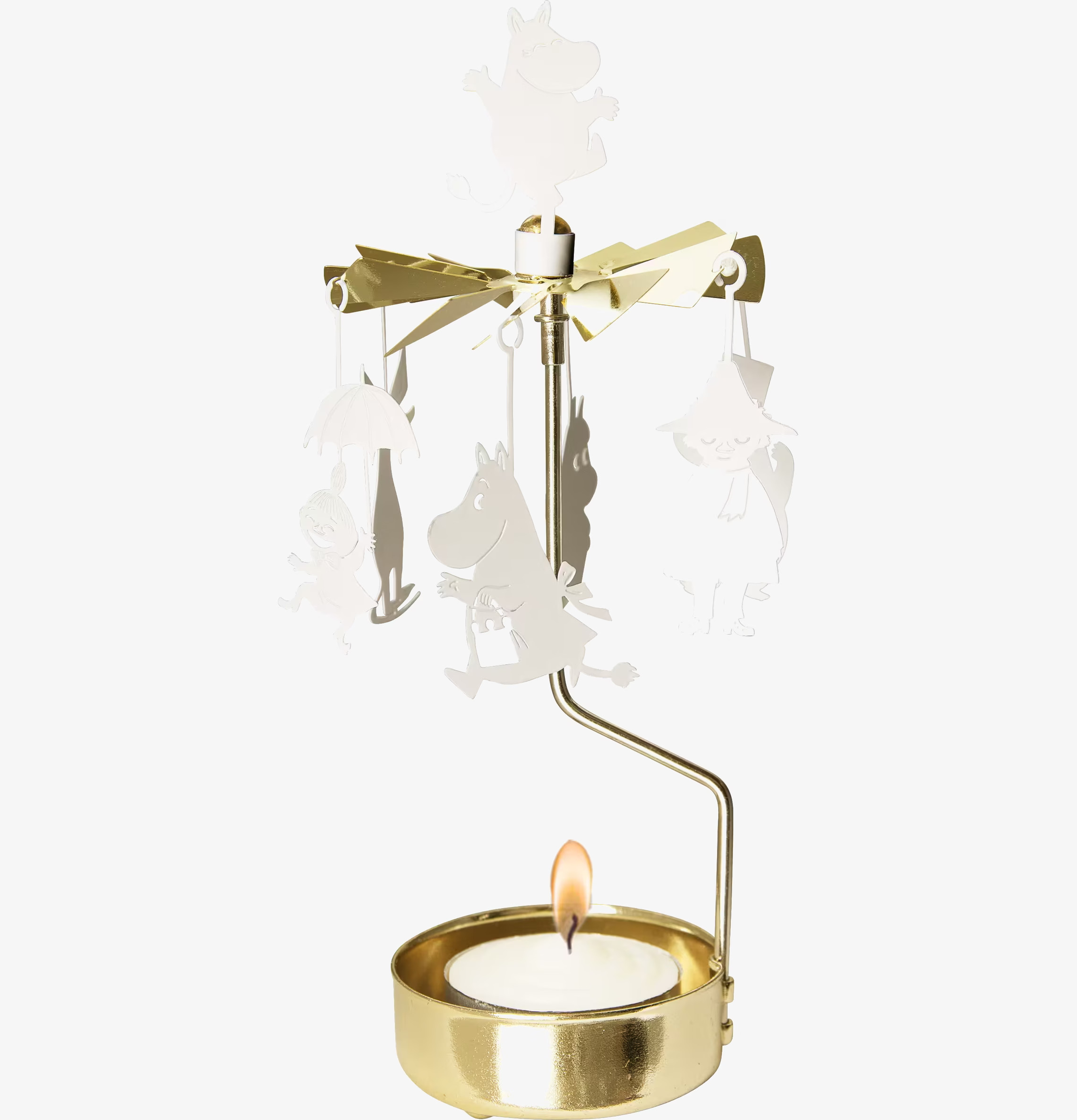 Änglaspel Muminfamilj Vit från Pluto Produkter med ljus