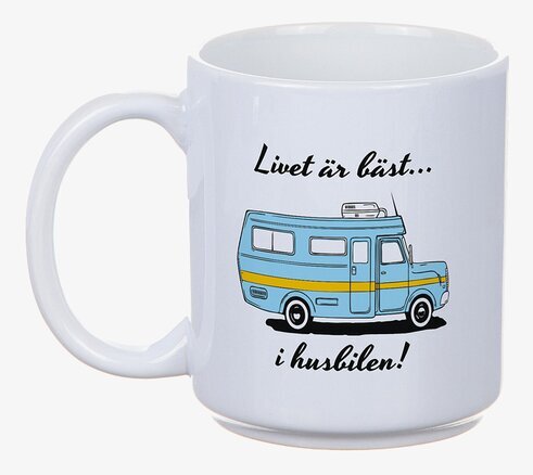 Mugg - Livet Är Bäst I Husbilen! Blå från Different Design
