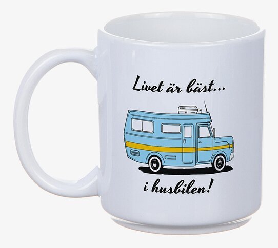 Mugg - Livet Är Bäst I Husbilen! Blå från Different Design