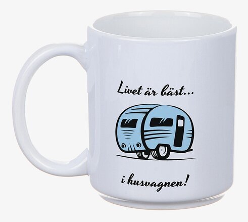 Mugg - Livet Är Bäst I Husvagnen! Blå från Different Design