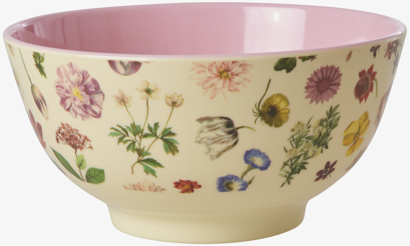 Skål Floras Dream Print från Rice med färgglada blommor