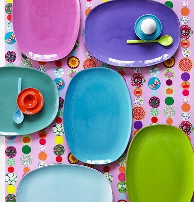 Äggkopp Keramik Orange från Rice med matchande sked