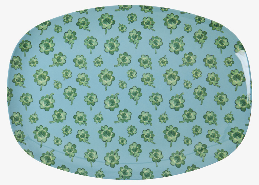 Tallrik Good Luck Print från Rice med fyrklövermotiv